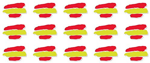 Pegatinas Banderas DE ESPAÑA Stickers AUFKLEBER Decals Moto Moto GP Bike Coche (Colores Bandera ESPAÑA/Spain Flag Colors) …