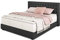 Betten Jumbo King Boxspringbett Deluxe 160x200 cm mit 33 cm hoher 7-Zonen TFK Härtegrad H3 | Farbe Anthrazit