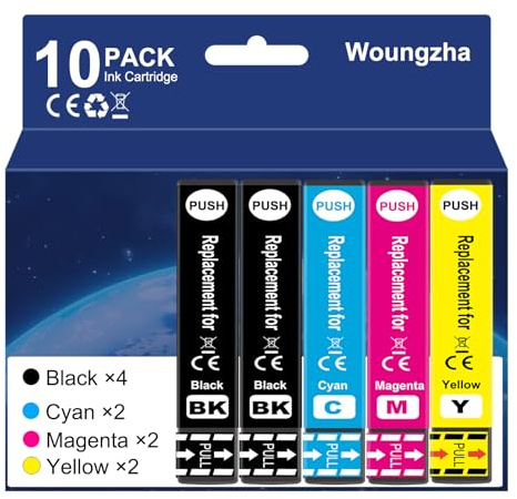 Teng 10X 603XL - Cartuchos de Tinta para Epson 603 XL Compatible con Epson Expression Home XP-2100 XP-2105 XP-3100 XP-3105 XP-4100 XP-4105 WF-2810 WF-2830 WF-2835 WF-2850