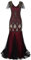 Flapper Dresses 1920s Gatsby - Womens Vintage V Neck Art Deco Beaded Sequin Mermaid Hem Formal Evening Party Dresses Plus Size Cocktail Maxi Gown Prom Halloween Fancy Dress Costume