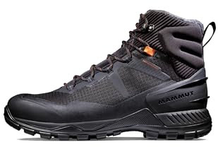Mammut Blackfin III Mid DT Men | Wanderschuhe für Herren, Wasserdichte Bergschuhe, Outdoor Schuhe, Freizeitschuhe für Trekking und Hiking, Sportschuhe mit Vibram Sohle | Schwarz 10