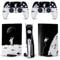 BelugaDesign Space Astronaut Skin PS5 | Galaxy Moon Spaceship Anime | Niedlicher Wrap-Aufkleber, komplettes Set für Konsolen-Controller | Kompatibel mit Sony Playstation 5 (PS5-Disc, Schwarz-Weiß)