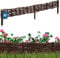 KOTARBAU® Beetbegrenzung aus Weide 100 x 10 cm Weidengeflecht Garten Beeteinfassung für Blumen und Gemüse Rasenkanten