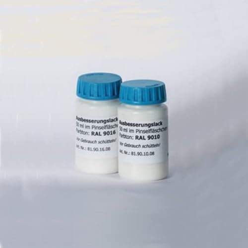 PROVISTON | Vernice ritocco per battiscopa | Colore correttore battiscopa | Bianco | RAL 9010 | 50 ml