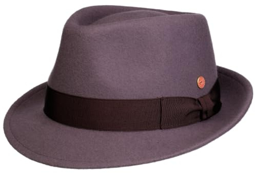 Mayser Classico Trilby Hat Plain Grosgrain Ribbon Made in EU Unisex Summer Winter
