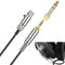 V-MOTA Q701 Kabel, kompatibel mit AKG K240, K240S, K240MK II, Q701, K702, K141, K171, K181, K271s, K271 MKII, M220, Pioneer HDJ-2000 Kopfhörer, 2 Meter 18 cm (Silbernes Gehäuse)