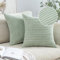 MIULEE 2er Set Kissenbezug Dekokissen Kissenbezüge Kissenhülle Zierkissen Sofakissen Kordsamt Deko Weich Couchkissen Bezug Kissenhüllen für Sofa Wohnzimmer Polsterkissen 60x60 cm Bohnengrün