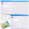 Vakuum Gefrierbeutel, 10 Stück Vakuumversiegelte Bags Kit, Einbeziehen 20 Weiße Reißverschluss Clips, je 26X40CM, für Lebensmittelaufbewahrung und Vakuumgaren, BPA Frei, Transparent