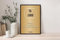 Oedim Placa Suscriptores Diseño Oro Personalizada, 31x45cm, Divertida y Original, Fabricada en Metacrilato
