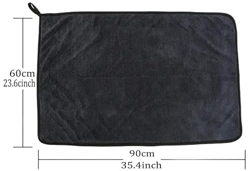 Kingsheep Trockentuch Mikrofasertücher professionellen Autopflege hohe Aufnahmekapazität Grosse Microfaser Tücher Extrem saugstark 60cm*90cm 600gsm1er Set