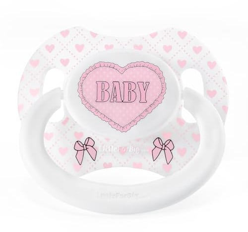 LittleForBig Großer Saugerschild Schnuller der Generation II in Erwachsenengröße Blushing Baby Muster