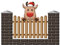 Weihnachtsdeko Weihnachtsmann Rentier Zaun Peeker Ornamente Weihnachtspinguin Späher Dekoration Weihnachten Gartenzaun Deko Outdoor Garten Weihnachtszaun Deko Weihnachtsschmuck (B, OneSize)