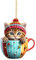 Katzen Anhänger Christbaumanhänger Katzendeko Weihnachten Katze Ornament 2D Acryl Weihnachtskatze Hängende Deko Weihnachtsanhänger Deko Christbaumschmuck Weihnachtsschmuck Geschenk (B-a, One Size)
