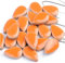500 g Regentropfen Keramik Mosaik Fliesen für DIY Handwerk Heimdekoration DIY Mosaik Fliesen Kits für Bastelplatten Blumentöpfe Vasen Tassen Mosaikherstellung Zubehör Kunstprojekte (Orange)