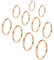 VELESAY 10 Pezzi Acciaio Inossidabile Anelli Impilabili Donna Ragazze Midi Band Anello Semplice Stackable Knuckle Ring Thin Gold Plain Band Rings per Donna Comfort Fit Argento/Oro