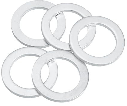 Motoforti Rondelles D'Étanchéité Pour Bouchon Vidange Huile Voiture Joints Étanchéité Pour écrasements Huile Moteur, Pour Honda Accord 2008-2016 En Aluminium No.90471Px4000 Ton Argenté 5Pcs