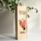 Transparent Gift Caja de Vino Personalizada con Ilustración Foto para Día del Padre. Cajas de Madera Personalizadas Botella de Vino. Regalos Originales para Hombre. Regalos para Padres Personalizados
