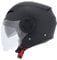 MTR Demi-Jet 5 Evo Jethelm mit Visier und Sonnenblende, ECE Zertifiziert, Herren & Damen, XL, Leichter Motorradhelm mit Visier, Jethelm mit Sonnenblende in Matt Schwarz