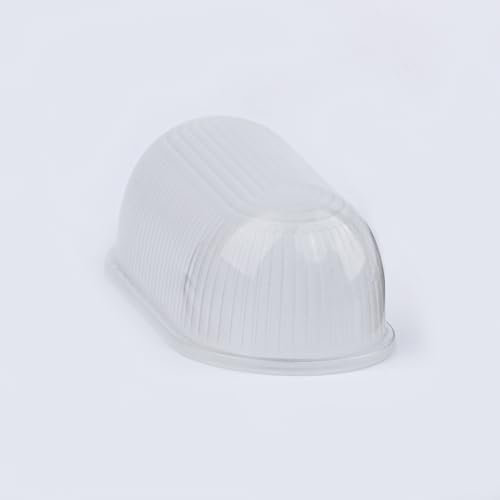 SENFAY Lampenschirm aus ovalem Glas, Hublot Ovale Wandleuchte Dedicated Lampenschirm aus mattiertem Glas