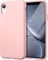 Generico cover in silicone liquido morbida antiscivolo e antiurto per iPhone XR (Rosa)