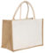 QIUPFGUT Borsa Juta naturale, Borsa Juta naturale impermiabile, Borsa Per La Spesa In Juta Portatile, grande capacità Retrò borsa, Tote Bag Tela, Borsa Da Donna Portatile(36X32X18CM)