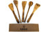 EMNA - 5-teiliges Oliven-Holz Küchenutensilien-Set | ca. 30 cm | Exklusive Geschenk-Box | Koch-Löffel | Pfannen-Wender | Geschenkidee | Geburtstag | Weihnachten | Frau | Mutter | Mann | Vater | Ostern