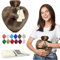 Happy Heaters Hot Water Bottle, 1L with Fluffy Cover - Ideal for Period, Back & Neck Pain - Brown, UK Perfect for Women, Seniors & Children
