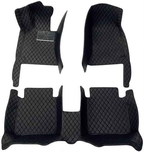 JUNGUOGS 3 Pièces Tapis Voiture pour Renault Laguna Coupe 2008-2015, Tapis de Sol Tout Compris Avant et Arrière Tapis Antidérapant Imperméable Accessoire Voiture,Black