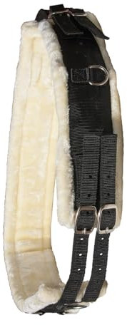 Brama West Longiergurt Fox Supersoft mit weichem Teddyfleece und Widerristpolster (Schwarz, Shetty)