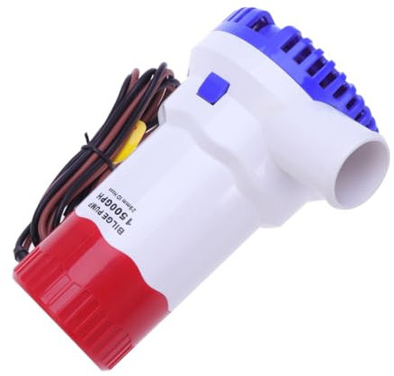 SUPVOX Pompe De Cale De Bateau 1500 Gph Mini Dc12 V Pompe À Eau Submersible Automatique Pour Jardin Et Maison
