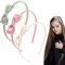 BOPRKTM 3 Pezzi Elastici Capelli Bambina Con Fiocco,Fiocco Cerchietto Per Capelli Bambine,Fasce per capelli in seta per ragazze e bambini, Ragazze Cerchietto Per Capelli Cerchietto,3 Colori