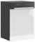 Juroupi Pannello Lavastoviglie Porto Bianco Lucido 60x1,5x67 cm,Pannello Lavastoviglie da Cucina Moderno,Pannello Lavastoviglie-854139