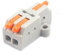 JOYELEC 20 Stück Verbindungsklemmen,D1-2 Schnellanschlussklemme Kabelverbinder,Kompakten Steckklemmen 1 Eingänge/2 Ausgänge, Kabel 0.08-2.5(4.0) mm²,250V,32A Leiter Klemme