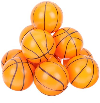 Supvox 12Stücke Mini Basketball Stressball Quetschspielzeug zur Stressbewältigung für für Psychische Entlastung und Spaß Beim