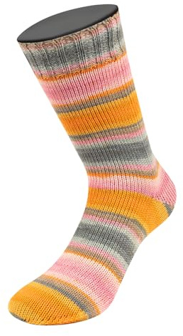 LANA GROSSA Landlust die Sockenwolle | Garn aus Merinowolle in verschiedenen Farben | Handstrickgarn aus 80% Schurwolle (Merino) & 20% Polyamid | 100g Wolle zum Stricken & Häkeln | 420m Garn FB 132