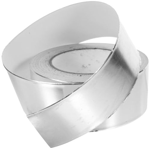 Cabilock 1 rollo Cinta Adhesiva de Aluminio Aislante Térmico Alta Temperatura para Sellado y Reparación de Tubos