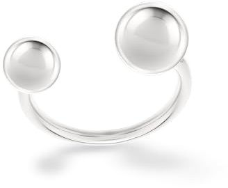 LIEBESKIND Berlin Damen Ring LJ-1728-R-52 aus Edelstahl in IP Rhodium