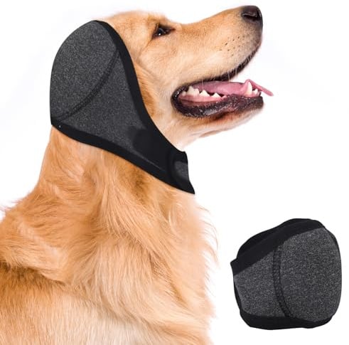 WEITAPYT Hund-Ohrenschützer, Ohrenschutz mit Geräuschunterdrückung Hund, Gehörschutz für Hunde, Wasserdichter Ohrenschutz Hunde, für GeräUschblockierung, Beruhigung, Winter, Baden, Troc(L)