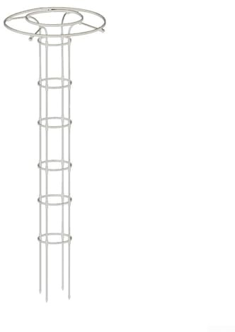 Treillis arqué en PVC blanc pour plantes grimpantes, cadre de support de vigne de jardin pour roses, tomates et légumes, 5 tailles (90 cm à 210 cm) (210 cm)