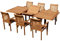 ASS Teak Set Gartengarnitur Tobago Ausziehtisch 180-240cm x 100cm mit 6 Alpen Sessel Serie JAV
