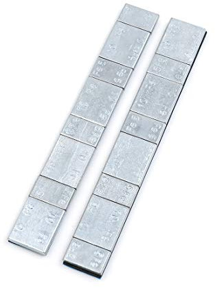 sourcing map 2 Stück Klebegewichte Streifen 2,1 Unzen Hinterrad für Motorrad 134 x 18mm