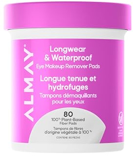 Almay Makeup Remover Pads, Longwear & Waterproof, Hypoallergenic, Fragrance-Free, Dermatologist & Ophthalmologist Tested (Packaging May Vary), 80 count