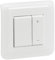 Legrand - Variateur toutes charges Mosaic 2 fils blanc complet avec plaque et fixation à griffes