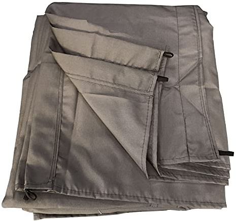 Toile de Remplacement Pergola Autoportante Cassis, Polyester 180 g/m² Taupe, Déperlante, Compatible 3×3 m