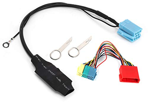 Yctze Bluetooth 5.0 Audio Adapter Radio Connector, Car Stereo Audio AUX Adapter Cable ABS Fits for Audi A2 A3 8L 8P TT（20pin/）