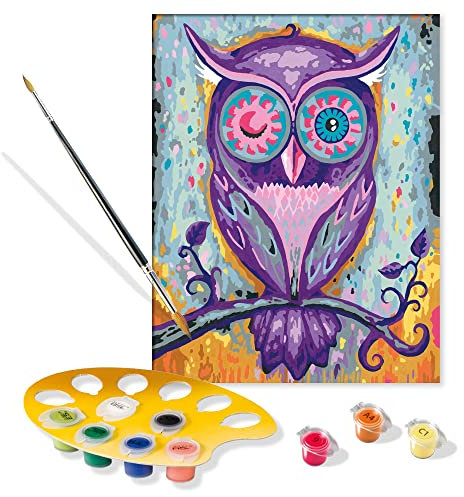 Ravensburger - Creart Serie C Trend: El Sueño del Búho | Pintar por Numeros Adultos Y Niños | Cuadros para Pintar por Numeros | Manualidades Adultos Y Niños De 14 Años O Más 24x30cm