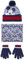 Cerdà Mädchen Set Invernale Mütze, Handschuhe und Nackenwärmer Mickey Mouse Grau, Bleu et Rouge, Taille Unique