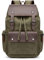 FANDARE Laptop Rucksack Kordelzug Schulranzen 15.6 Zoll Laptoptasche Segeltuch Daypacks Schulrucksack Herren Damen Reisen Uni Campus Daypacks Grün