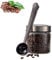 Keepaty 2 in 1 Coffee Scoop and Bag Clip, Stainless Steel Coffee Scoop with Bag Clip, for Ground Coffee and Beans, Black, 6.9Inch/17.5cm