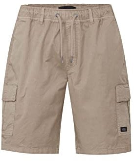 Blend 20715212 Herren Cargo Shorts Bermuda Kurze Hose Cargoshorts mit Kordeln mit Stretch Regular Fit, Größe:M, Farbe:Crockery (161104)